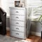 Baxton Studio Davet Silver Metal 5-Drawer Accent Chest 152-9190 - alternate 6